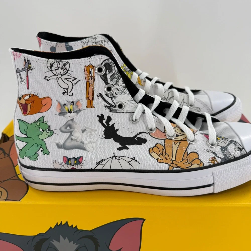 Converse x Tom & Jerry Shoes Mens US 11 White‎ Chuck Taylor All Star Hi A15112C - Picture 6 of 11